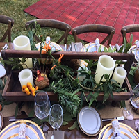 autumn theme dining table