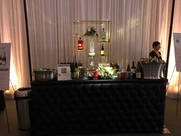 full bar at catered event