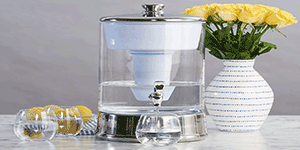 clear beverage dispenser